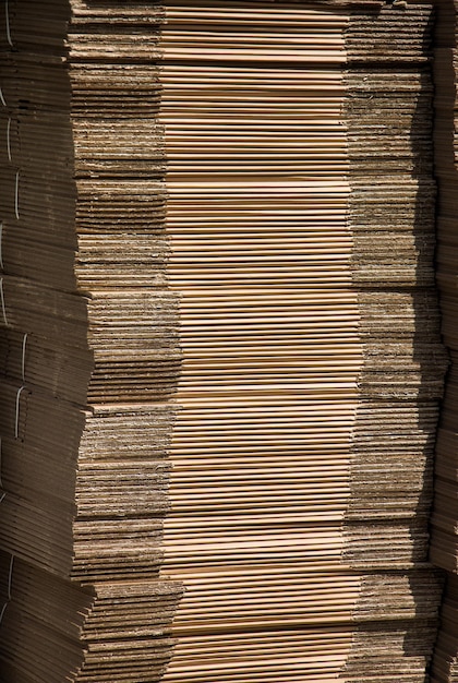 Brown color cardboard stock as background