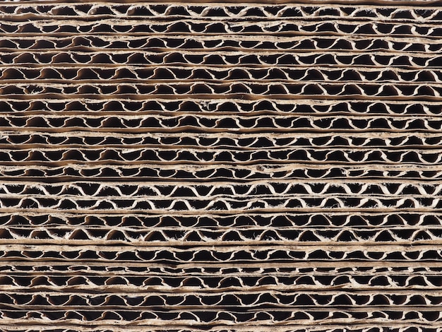 Brown corrugated cardboard texture background