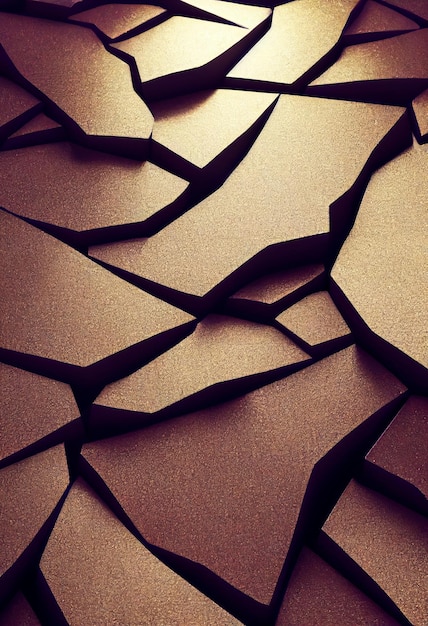 Brown cracked metal surface abstract background