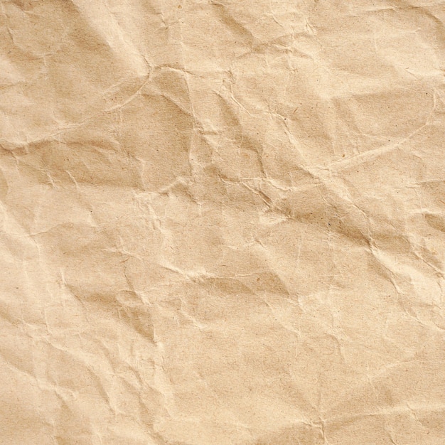 Brown crumple recycle paper background