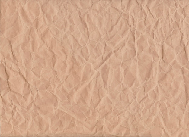 Brown crumpled paper background