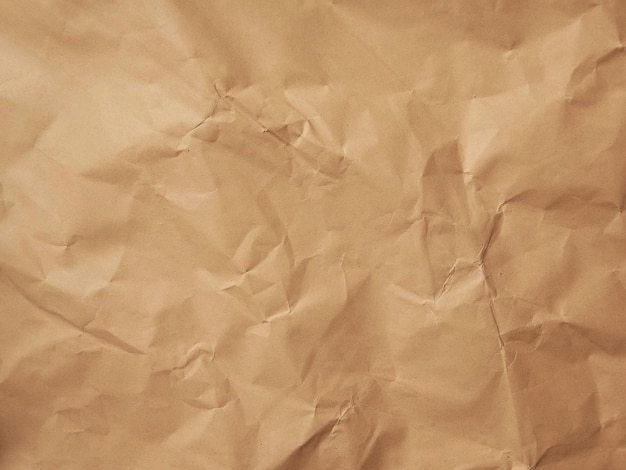 Brown crumpled paper in vintage style