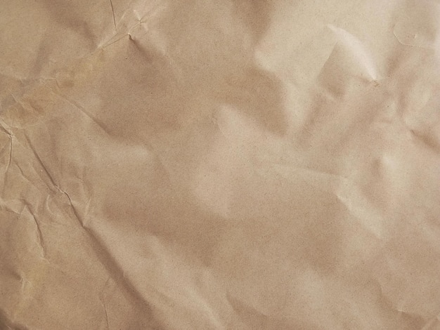 Brown crumpled paper in vintage style