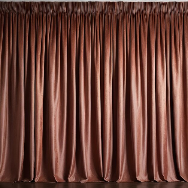 Photo a brown curtain with a red color that says quot the name quot on it