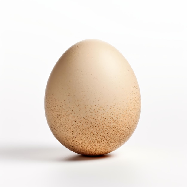 Photo a brown egg with brown eggs on a white background