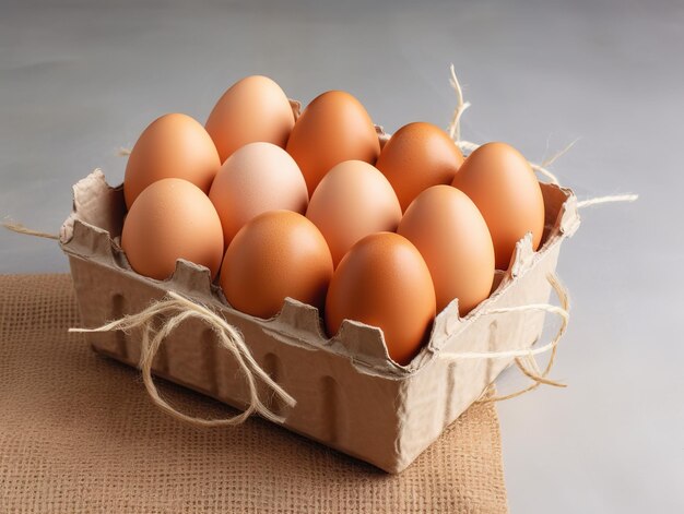 brown eggs isolated