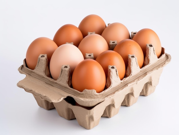 brown eggs isolated