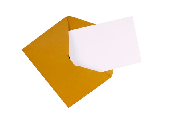 Brown envelope post card