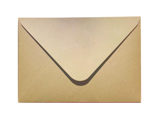 A brown envelope with a black line on the topenvelope vintage style for christmas party and e