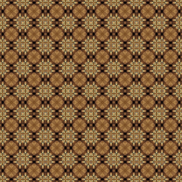 A brown and gold pattern with a floral design.