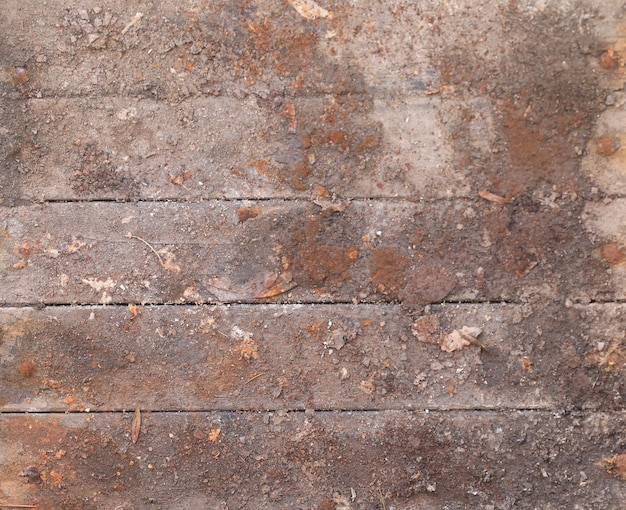 brown horizontal wooden background of rotten planks