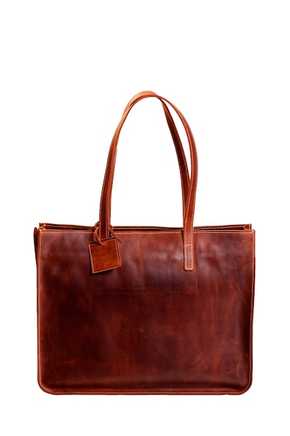 Brown leather bag