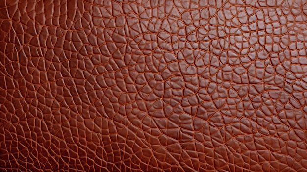 The brown leather of a leather bag