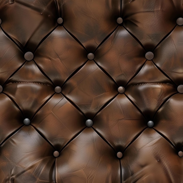 Brown Leather Tufted Texture Backgrounds