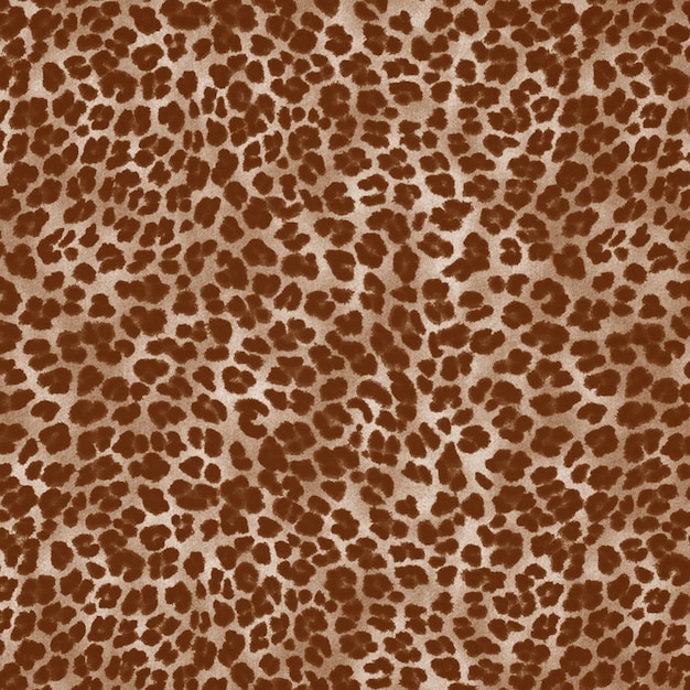 Brown leopard print wallpaper that is seamless and repeats.