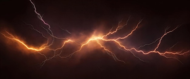 Brown lightning beautiful abstract banner background