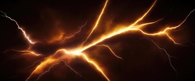 Brown lightning beautiful abstract banner background