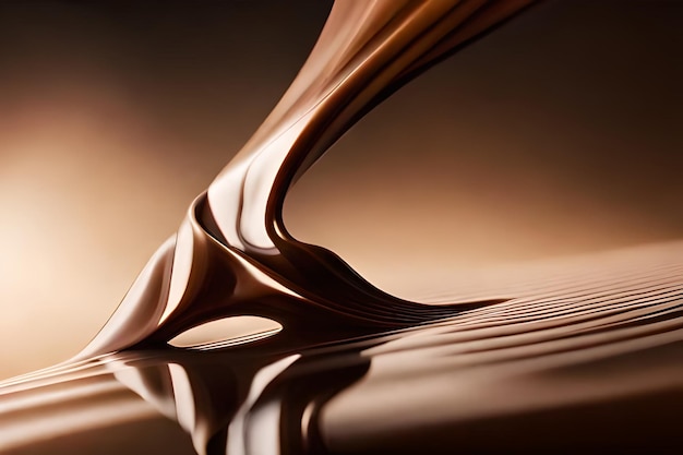 A brown liquid is being poured into a glass table.