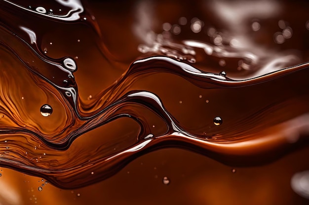 Brown liquid macro texture