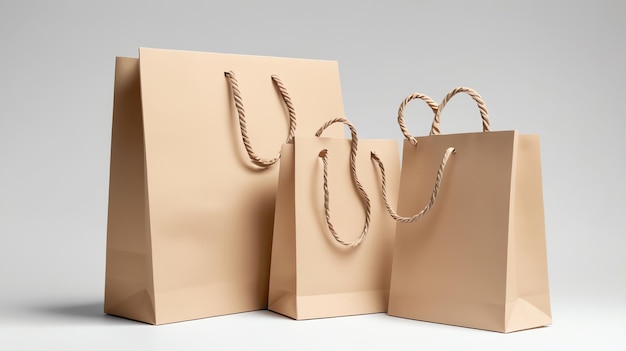 a brown paper bag on a white background