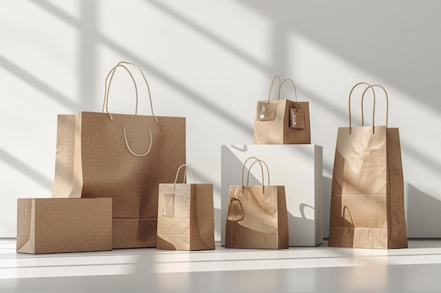 Brown Paper Shopping Bags