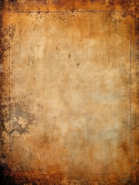 A brown paper with a brown border