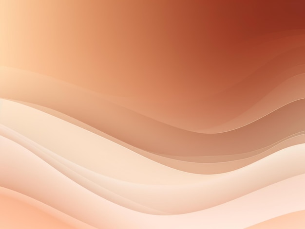 Brown pastel tint gradient background with wavy lines blank empty pattern with copy space for produc