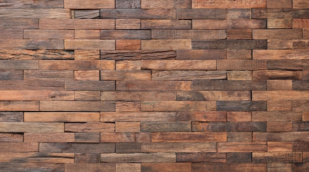 Brown pieces of planks lined with wood wall panel wood background