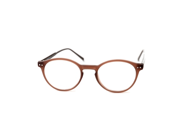 Brown plastic eyeglass frames 