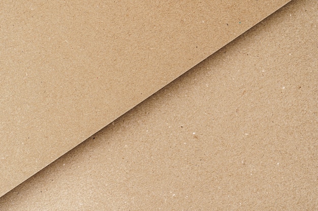 Brown recycled carton paper sheets close up. Business concept