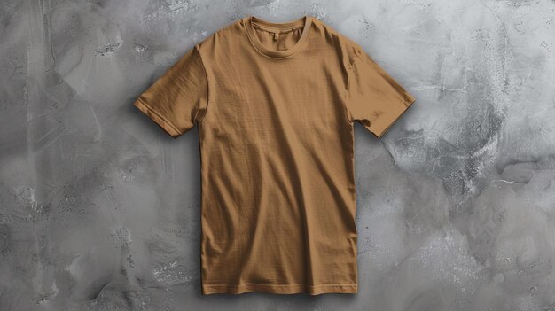 Photo a brown shirt with a brown design on the front