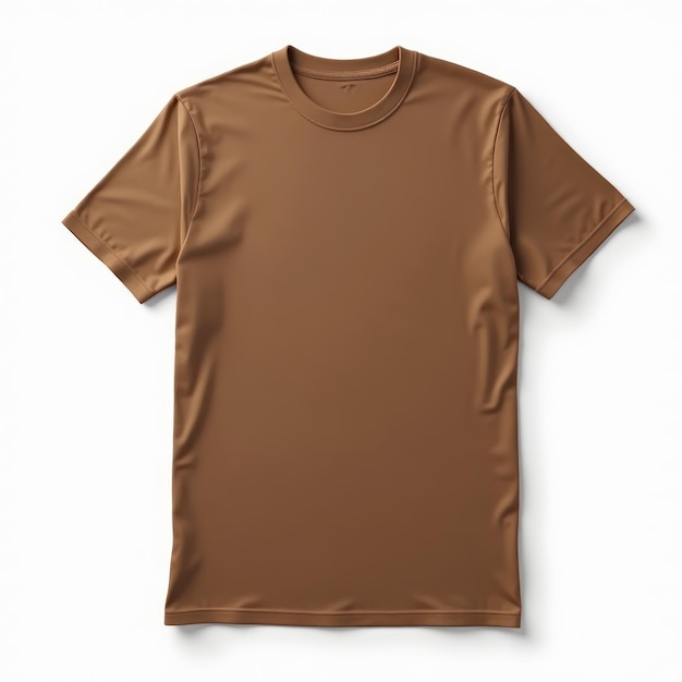 Photo a brown shirt with a brown design on the front