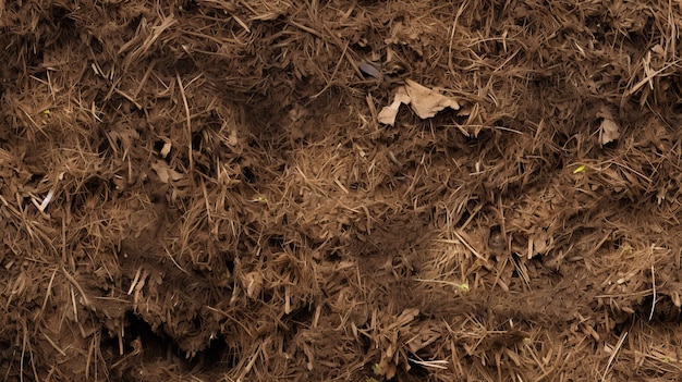 Brown Soil For Garden Layered Fibers And Contained Chaos