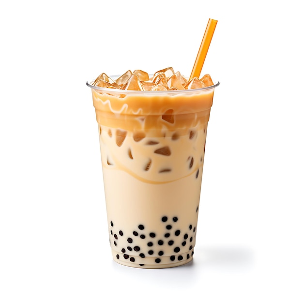 Brown sugar bubble boba drink milk tea perfect for drink catalog