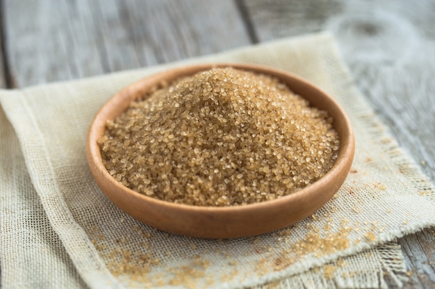 Brown sugar from sugar cane