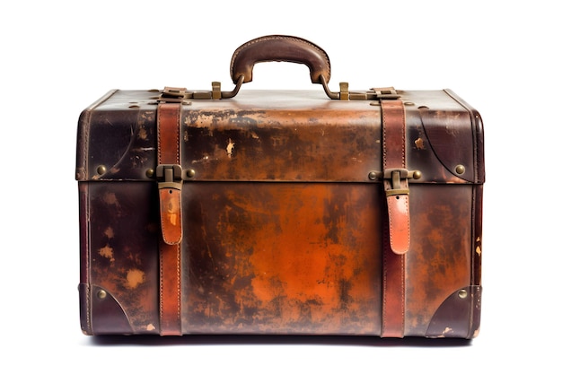 A brown suitcase