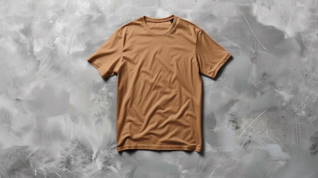 Photo a brown t shirt with the word quot t quot on it