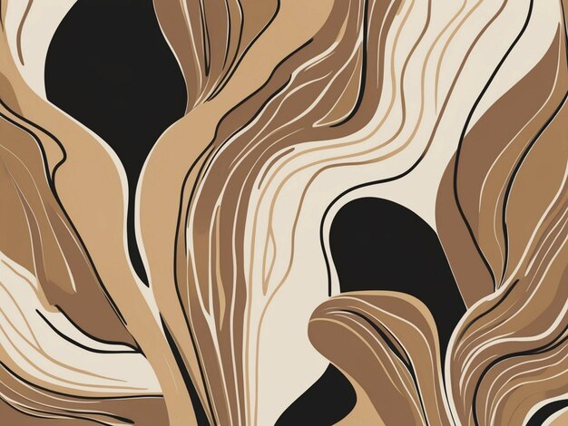 Photo a brown and tan background with a pattern of a tree