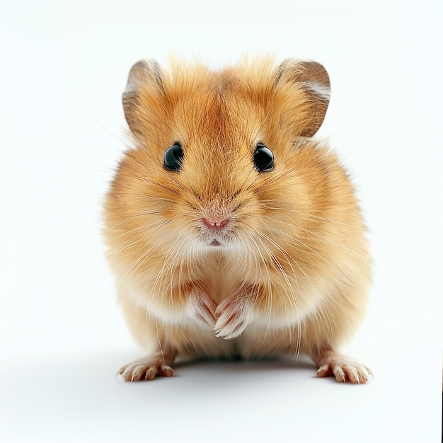 a brown and tan hamster with a black nose and ears