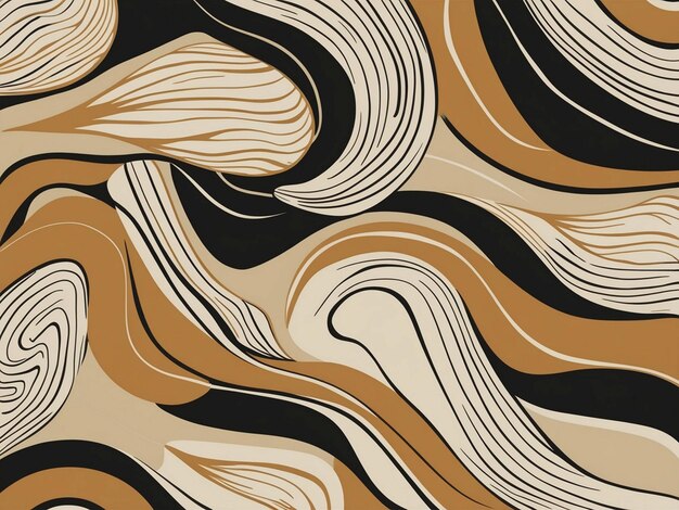 a brown and tan pattern with a brown and tan swirl