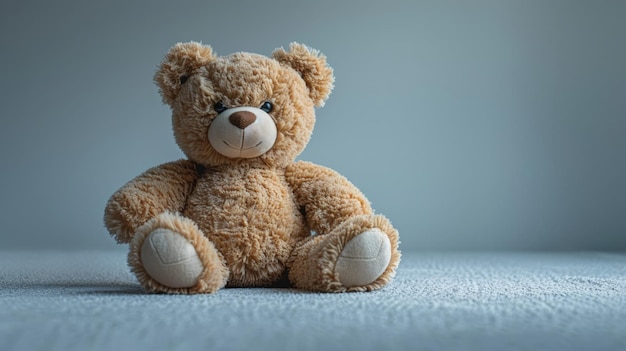 Brown Teddy Bear Sitting on Bed