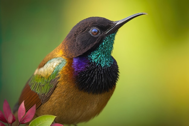 Brown throated Sunbird Anthreptes malacensis Adult Male Bangkok Thailand