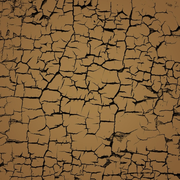 A brown wall with cracked paint and a brown background.