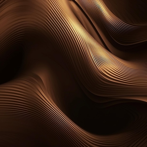 Brown waves on a dark background