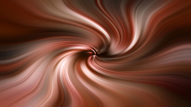 A brown and white swirl with a black background.