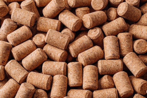 Brown wine corks background