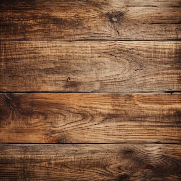 A brown wood background with a pattern of different sizes.