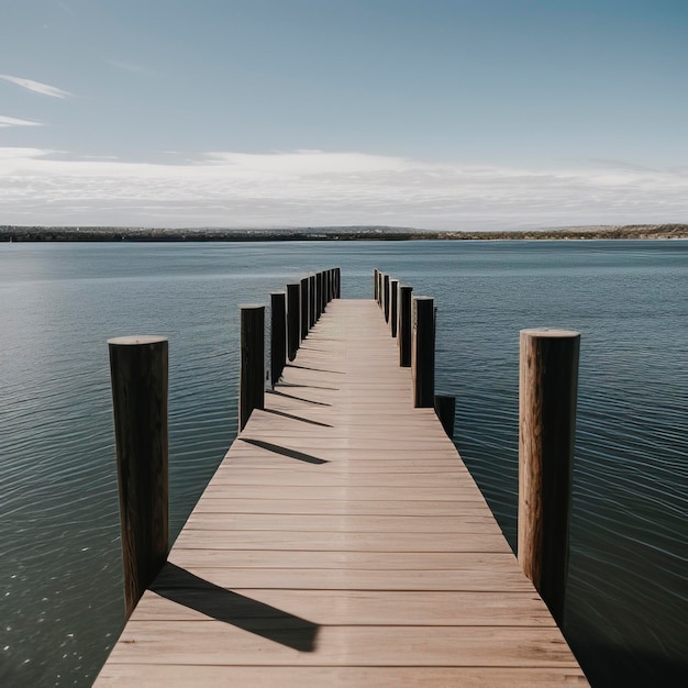 Brown Wooden Dock during Daylight