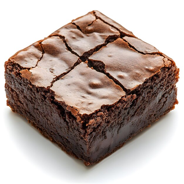 a brownie with a square piece of chocolate on it