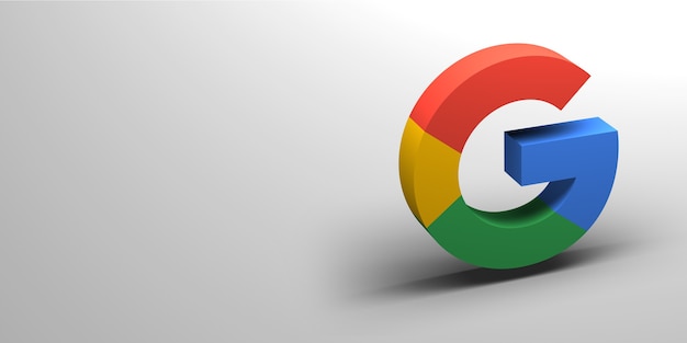 Browser logo 3d render